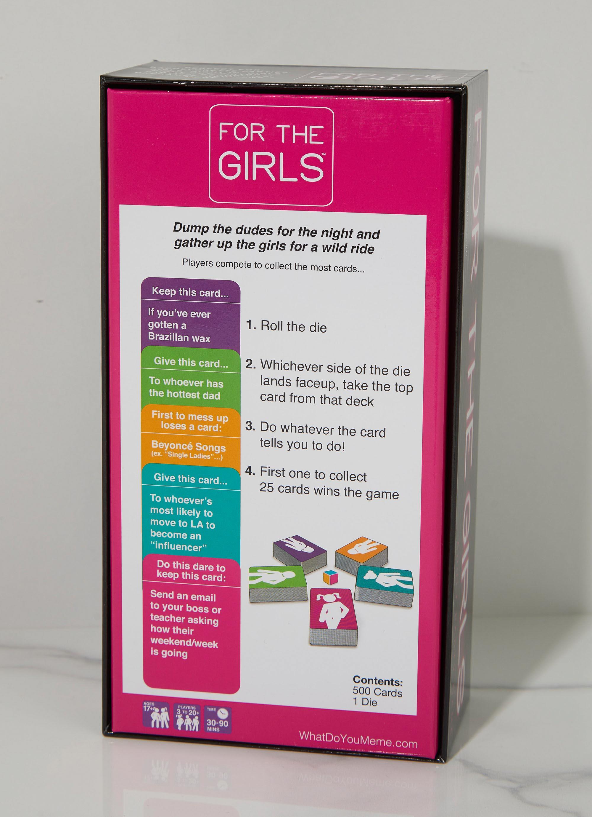 For The Girls Card Game - Fun Multiplayer Party Game for Women & Girls | Perfect for Girls' Night, Bachelorette Parties & Family Game Nights