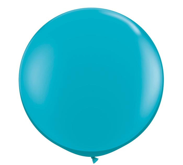 3 Foot Large Round Teal Latex Balloon for Birthday Party Decorations, Baby Showers & Photo Backdrops
