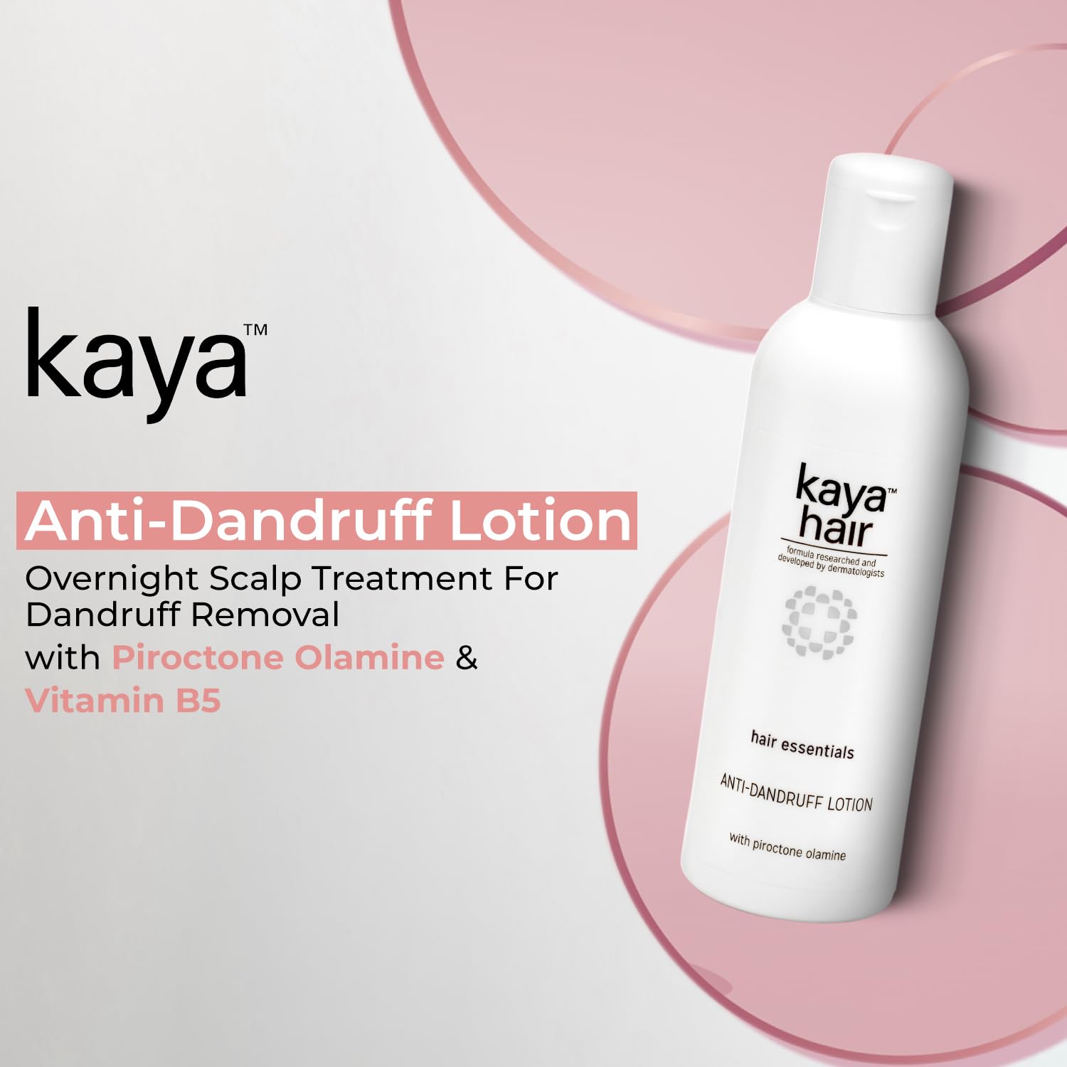 Kaya Clinic Anti Dandruff Lotion 200ml - Overnight Scalp Treatment for Itchy & Irritated Scalp | Reduces Dandruff & Promotes Healthy Scalp | Hair Care Solution for Dry, Flaky Scalp | Perfect for Nighttime Use & Daily Scalp Maintenance