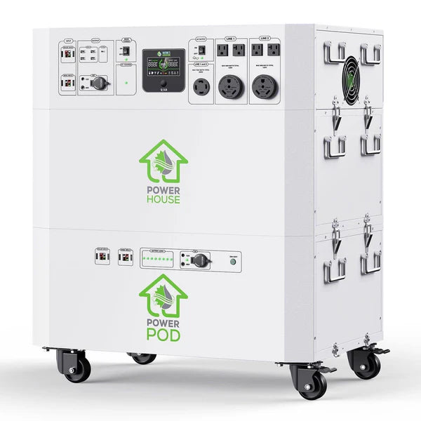Natures Generator Powerhouse Platinum System - Solar & Wind Powered Off-Grid Generator for Home, RV, Camping & Emergency Backup Power