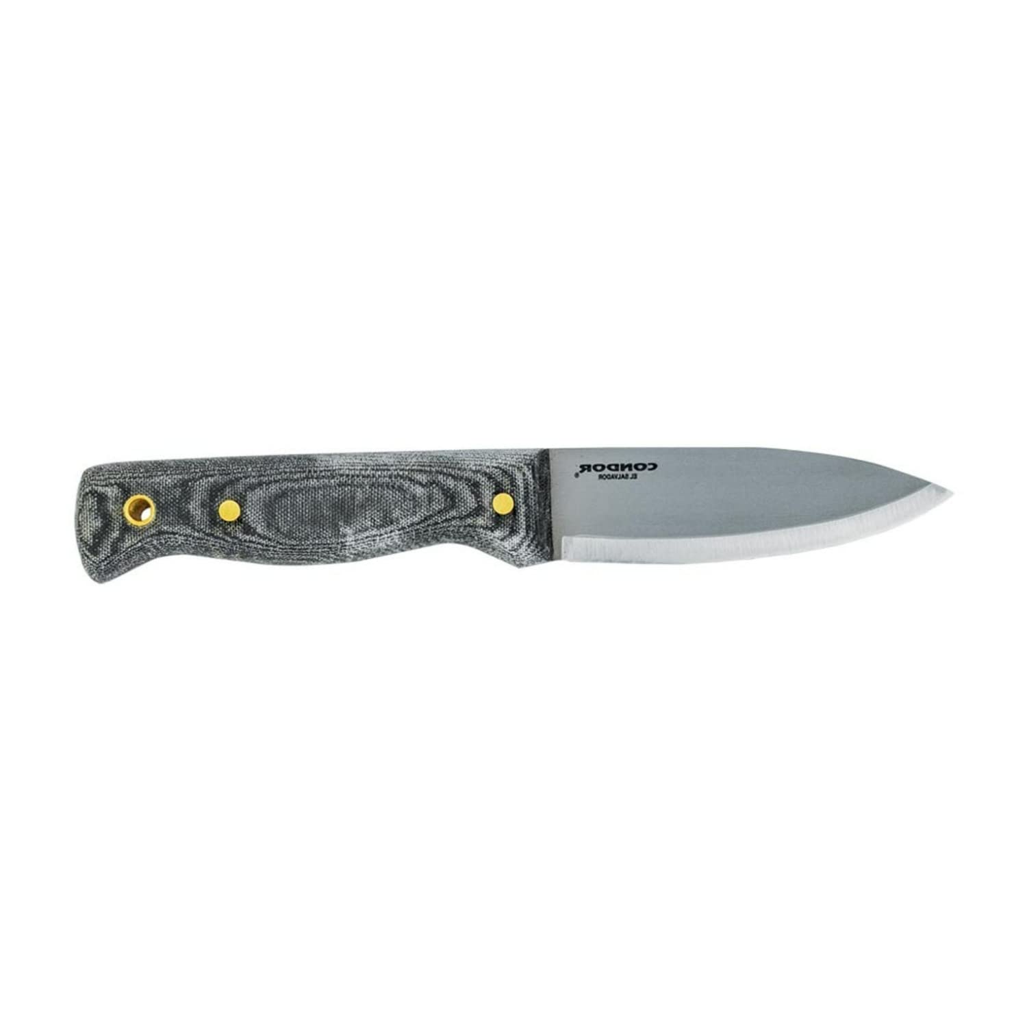 Condor Tool & Knife Bushlore Camp Knife - 4.3 Inch High Carbon Steel Blade with Hardwood Handle & Leather Sheath - Outdoor Survival Knife for Camping, Hunting, Bushcraft and Wilderness Adventures