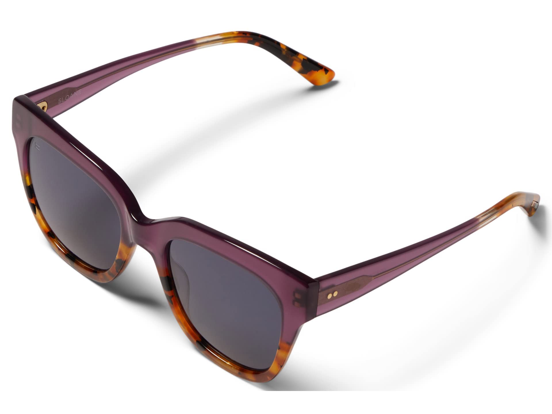 TOMS Women's Sloane Cat-Eye Sunglasses - Orchid Tortoise Fade with Dark Grey Lens | UV Protection, Fashion Accessory for Beach, Driving & Outdoor Activities