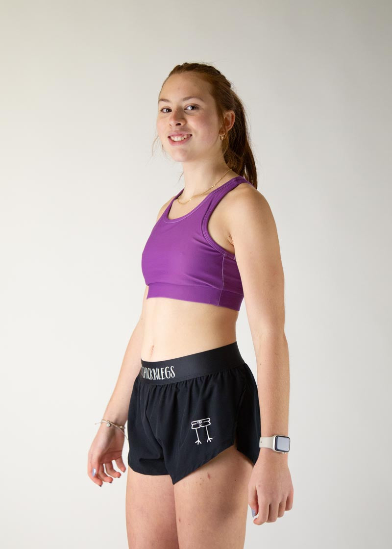 Deep Purple OG Sports Bra for Women - High Support Workout Top for Running, Yoga & Gym - Breathable & Comfortable Activewear
