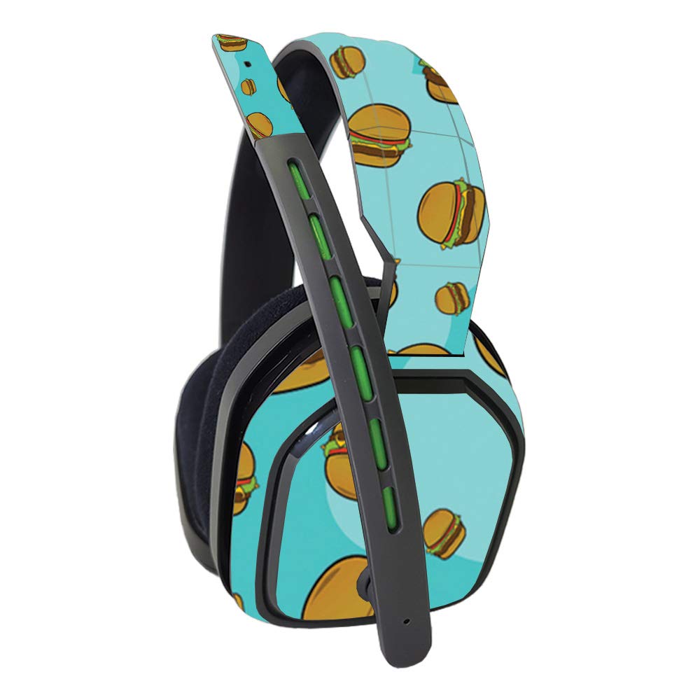 MightySkins Vinyl Decal Wrap Cover for Astro A10 Headset - Burger Heaven Design | Protective & Durable Skin | Easy to Apply & Remove | Made in USA | Perfect for Gaming, Streaming & Customizing Your Headset