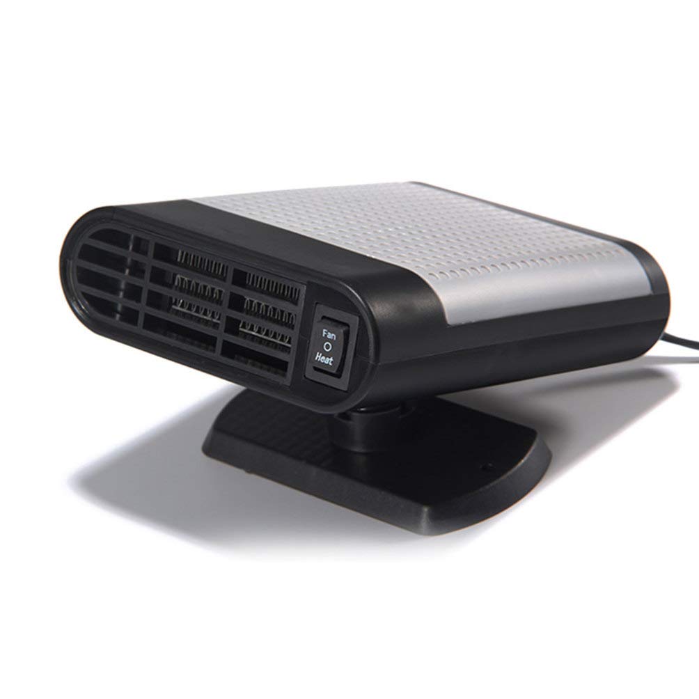 Homoyoyo 12V Portable Car Heater & Defroster - Mini USB Heater Fan for Car, SUV, Truck, RV - Plug into Cigarette Lighter - Fast Windshield Defrosting & Personal Heating - Perfect for Winter Driving & Camping Trips