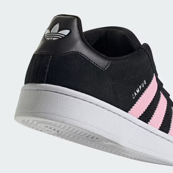 Adidas Women's Campus 00S Sneakers - Core Black, Cloud White & True Pink | Casual Walking, Streetwear Fashion & Everyday Comfort Shoes