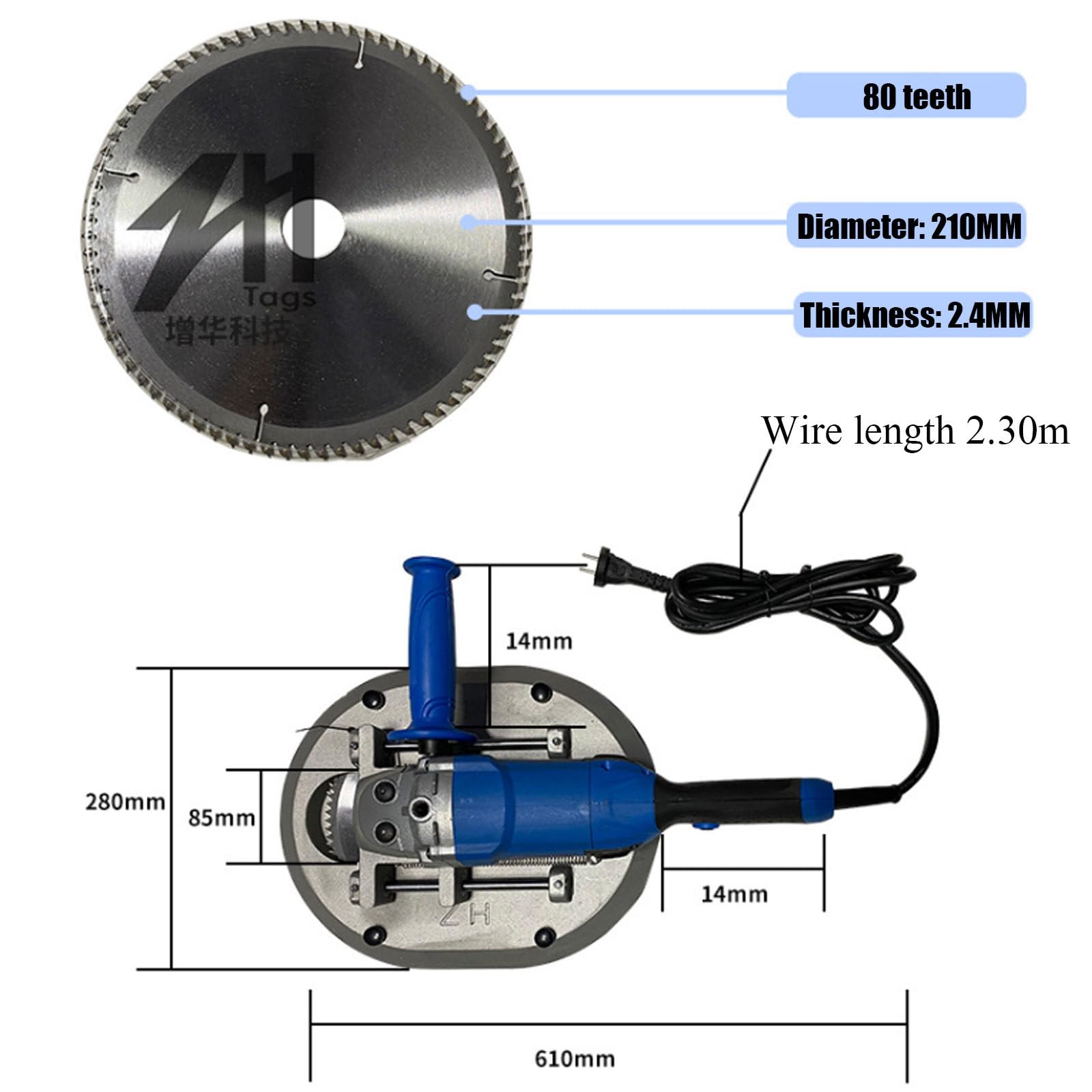 Electric Cattle Dehorner for Adult Cows & Goats - Safe & Reliable Animal Horn Removal Tool for Sheep, Calves & Livestock - Perfect for Farm, Ranch & Veterinary Use (Blue)