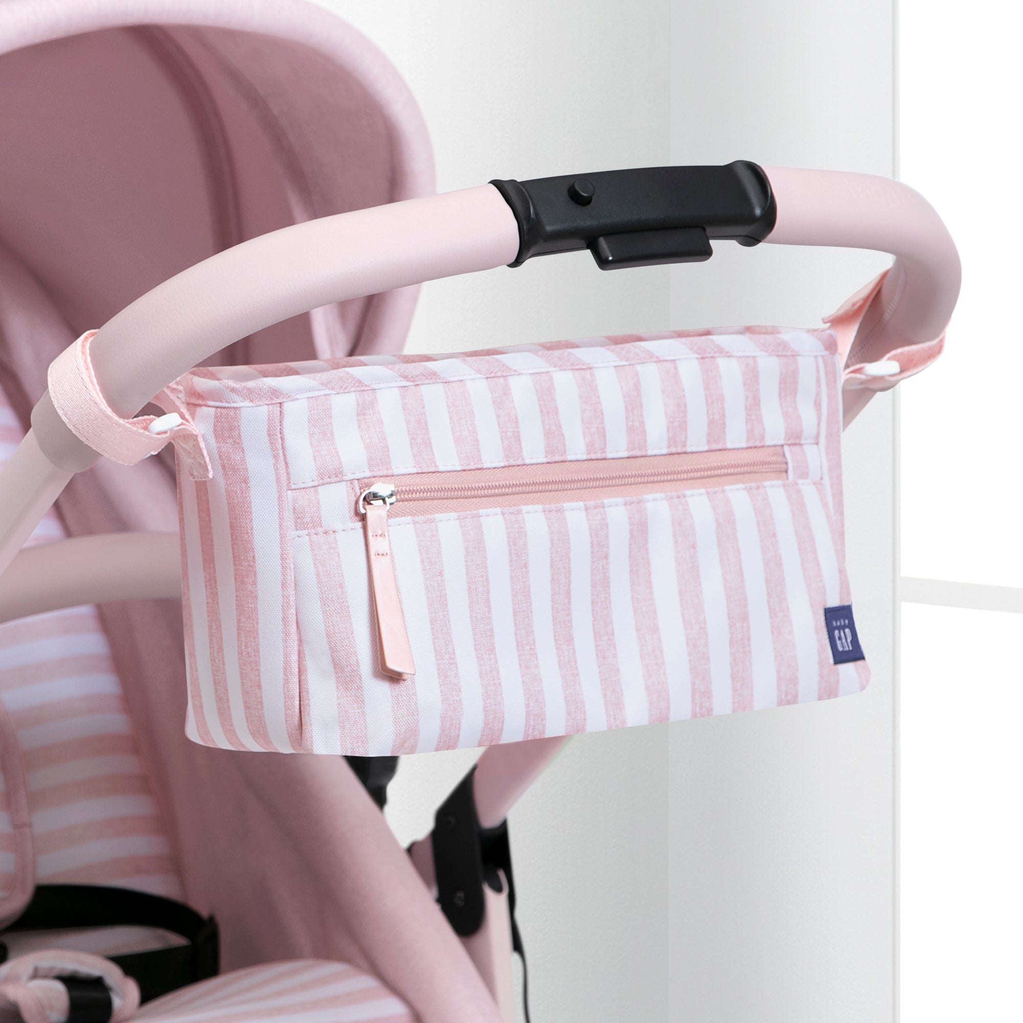 BabyGap Classic Parent Organizer for Single Stroller - Compact Diaper Bag with Multiple Pockets for Baby Essentials - Perfect for Strolls, Shopping & Travel