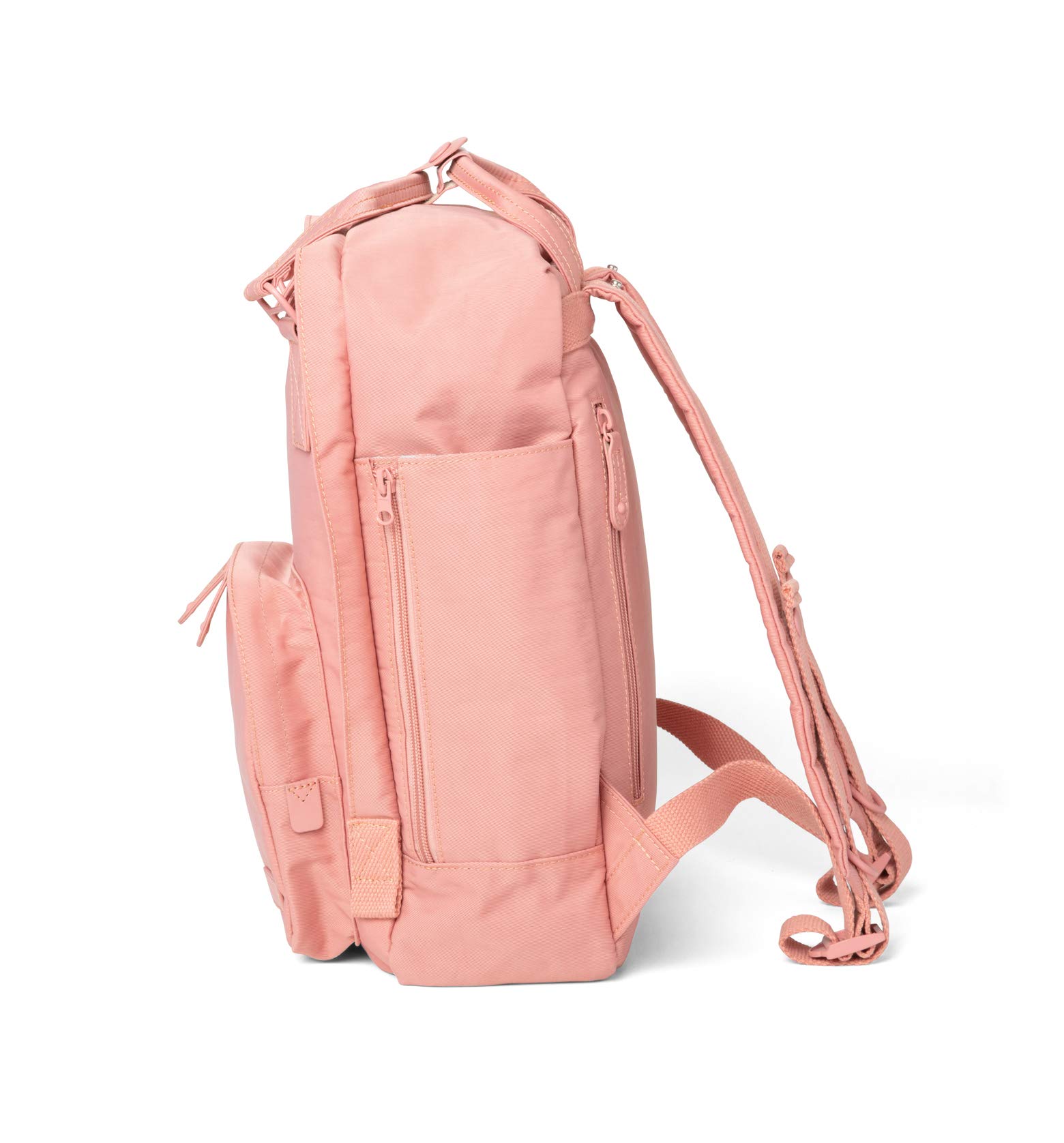 Pacific Mason Cama Backpack for Women - Stylish Dusty Rose Laptop Backpack with USB Charging Port, Water Resistant College School Travel Bag - Perfect for Work, Commute & Outdoor Adventures