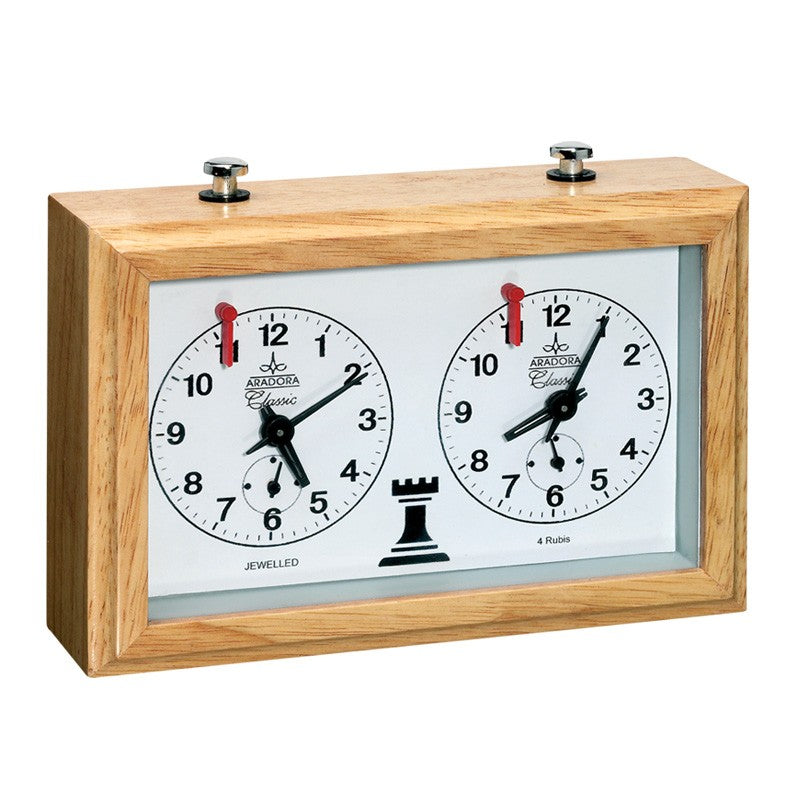 Best Analog Chess Clock for Tournaments & Practice - Professional Game Timer with Easy-to-Use Controls | Perfect for Chess Clubs, Home Games & Competitive Play