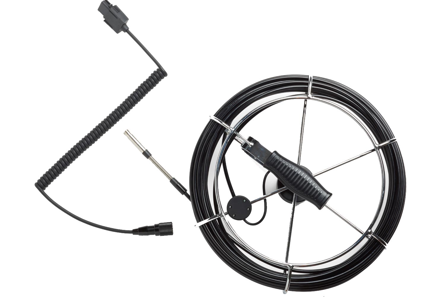 Fluke 9mm Inspection Camera with 20m Videoscope Probe & Reel - Industrial Pipe, HVAC, Automotive & Plumbing Inspection Tool