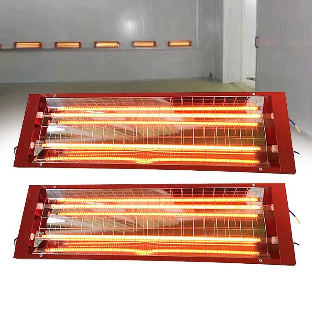 2000W 110V Infrared Paint Curing Lamp - Adjustable Auto Heating Lamp for Car Body Repair | Professional Automotive Paint Baking & Drying Tool | Perfect for Auto Shops, DIY Garage & Collision Repair