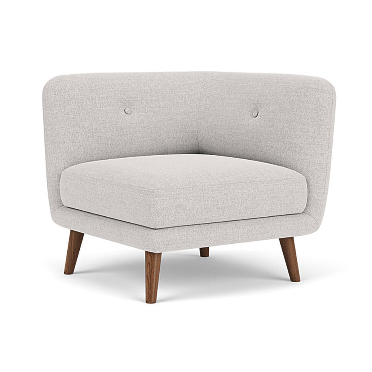 Alfred Fabric Modular Sofa - Left 1 Seater Sectional Couch for Living Room, Lounge & Small Spaces | Modern Comfortable Furniture for Apartments & Home Decor