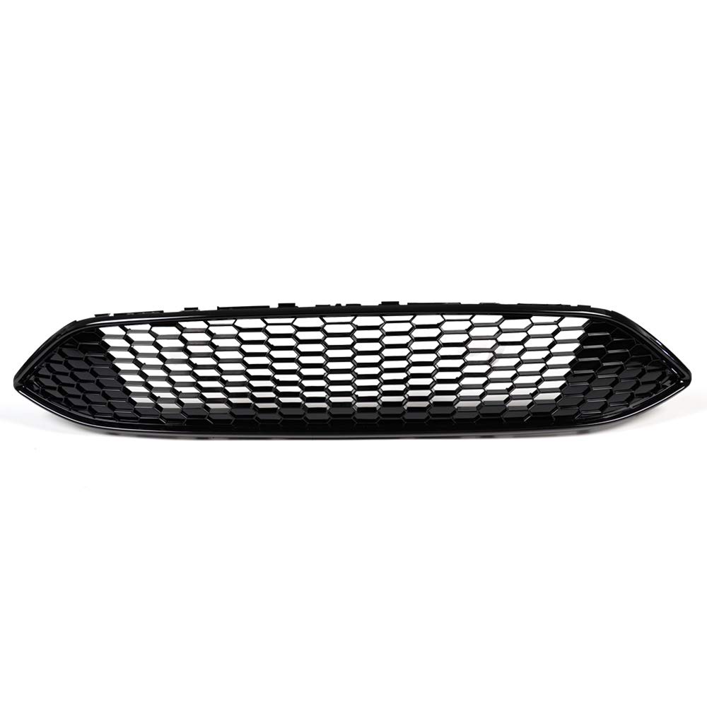 VR Racing Black Front Bumper Grille Cover Compatible with Ford Focus S & SE 2015-2018 Models - Upgrade Your Car's Style for Street Racing & Custom Builds