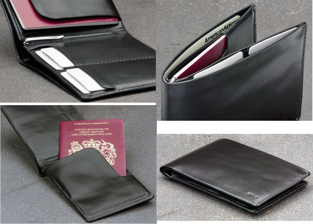 Bellroy Premium Leather Travel Wallet - RFID Blocking Passport Holder & Organizer for Men & Women | Perfect for Airports, Business Trips & International Travel