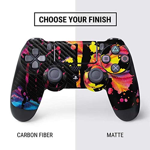 Skinit Decal Gaming Skin for PS4 Controller - Chromatic Splatter Black Design | Protective Vinyl Cover for Enhanced Grip & Style | Perfect for Gaming Enthusiasts & Customization Lovers