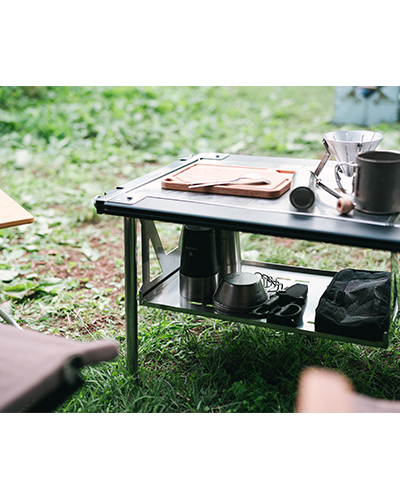 Shallow IGT Hanging Shelf - Lightweight Aluminum Storage Solution for Camping, Outdoor Kitchen & BBQ Accessories | Perfect for Picnics, Tailgating & Backpacking Trips