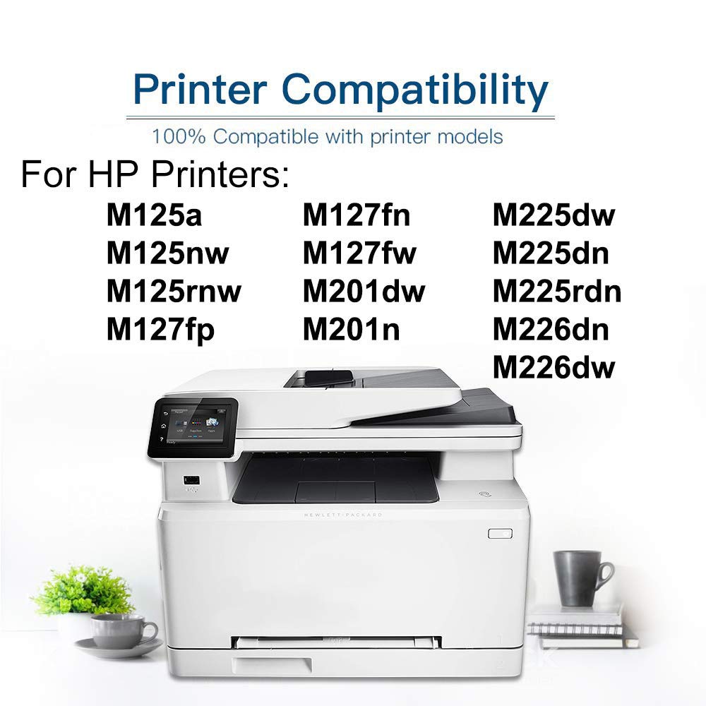 5-Pack Compatible HP CF283X 83X Toner Cartridge Replacement for HP LaserJet MFP M127fn & M225dw Printers - High-Quality Black Ink for Sharp Text Printing - Perfect for Office, Home & Small Business Use