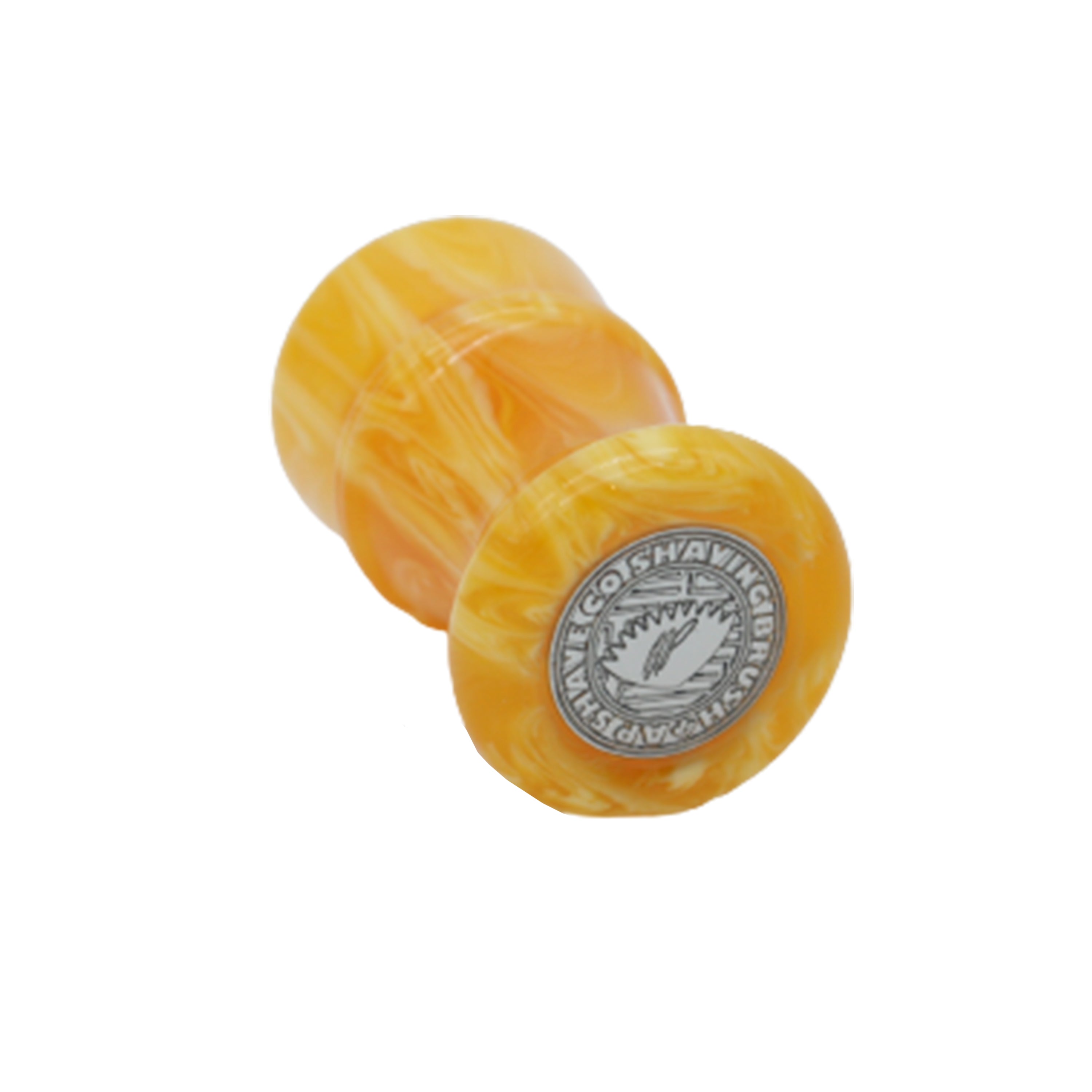 Premium Amber Handcrafted Shaving Brush Handle for Wet Shaving - Fits 24mm & 26mm Knots - Perfect for Traditional Barber Shave, Grooming Gifts & Men's Skincare Routine