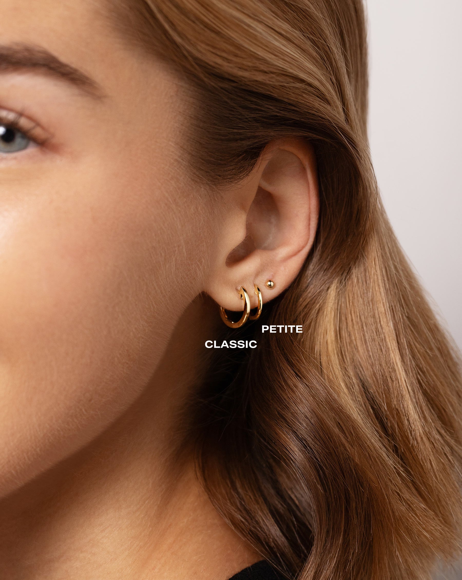 Classic Gold Huggie Hoop Earrings for Women - 14K Gold Plated Small Hoops - Perfect for Everyday Wear, Gifts & Special Occasions