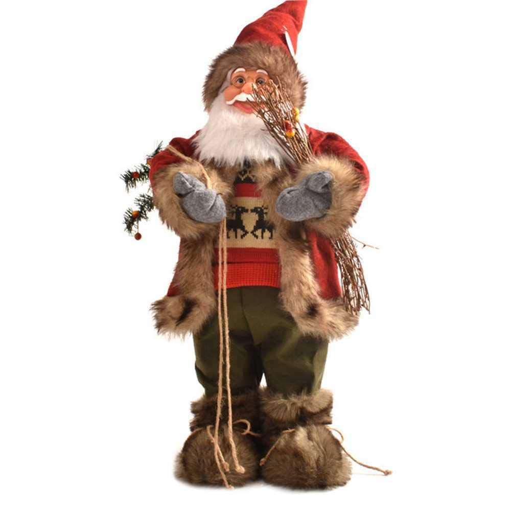Santa Claus Doll Christmas Decorations - Festive Holiday Home Decor, Kids Toys & New Year Gift for Children | Perfect for Tree Ornaments, Stocking Stuffers & Holiday Party Favors