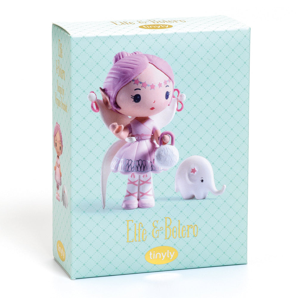 DJECO Tinyly Elfe & Bolero - Wooden Stacking Toy for Toddlers - Perfect for Early Learning & Playtime Fun