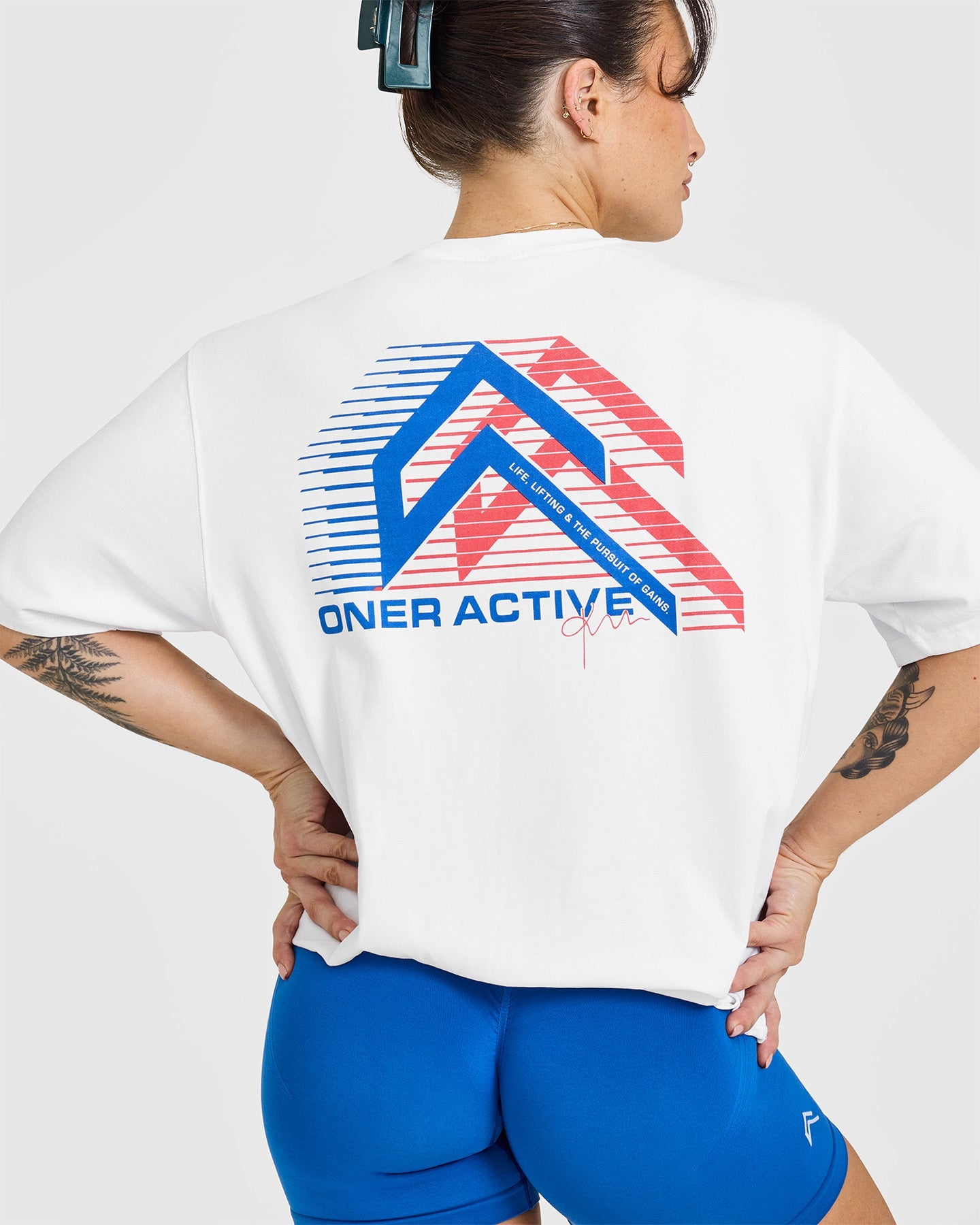 Oner Graphic Washed T-Shirt for Men | Vintage Distressed White Cotton Tee - Casual Streetwear, Everyday Wear & Summer Outfits