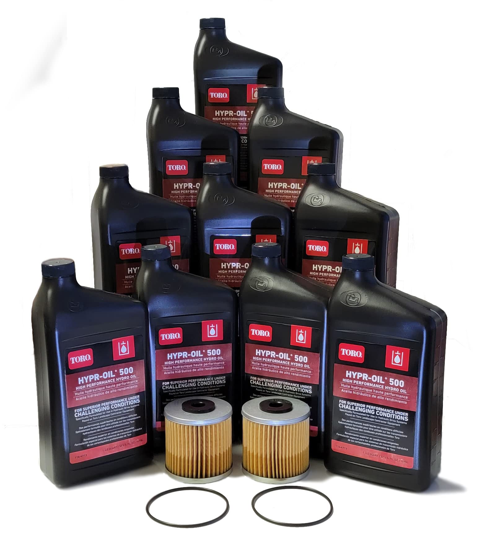 Genuine Toro OEM Hydraulic Oil Change Kit - Compatible with Hydro-Gear 72881, Includes 2-71943 & 144-6603 Hydro Oil Filters - Fits Z-Master, Bad Boy, Ferris, Gravely, Scag Mowers - Perfect for Lawn Maintenance & Equipment Servicing