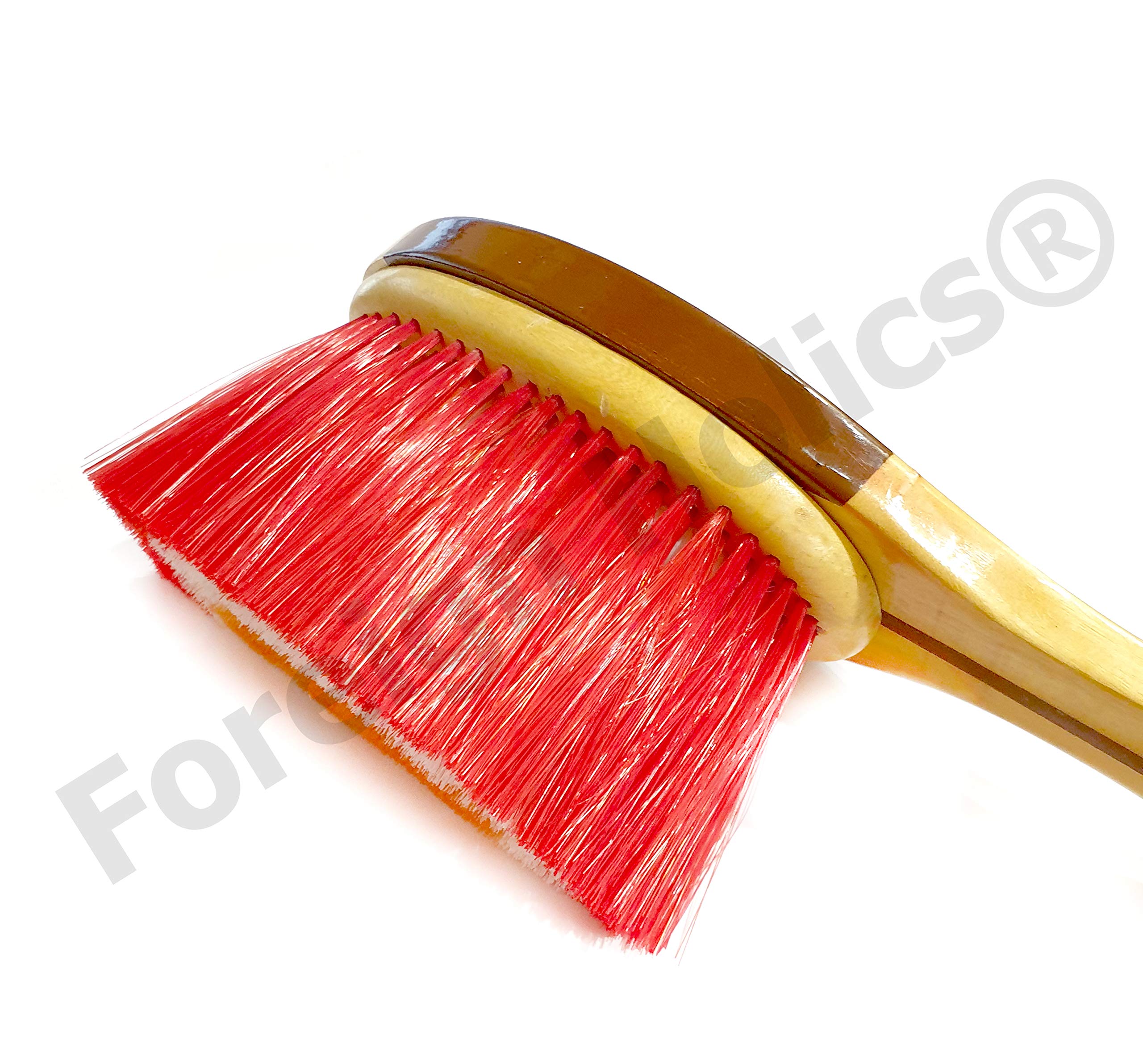 Premium Wooden Salon Hair Duster Brush - Professional Neck & Powder Cleaning Brush for Barbers & Stylists - Perfect for Salon Grooming, Makeup Application & Dust Removal
