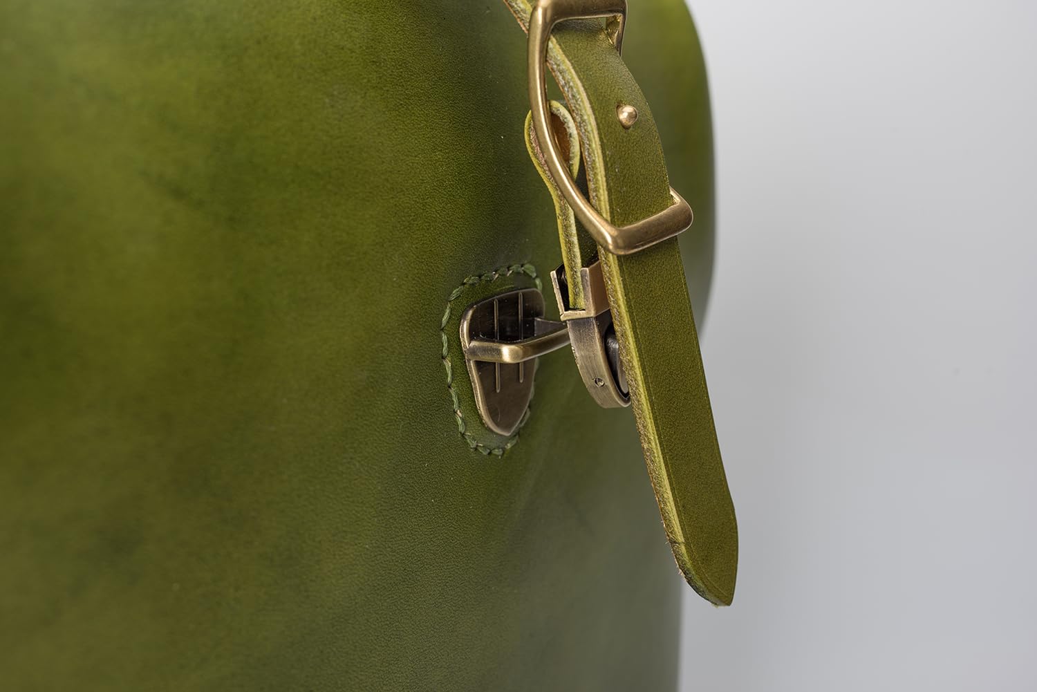 Premium Leather Doctor Bag Backpack for Women & Men - Hand Stitched Large Rucksack in Olive Green | Perfect for Work, Travel & Everyday Use