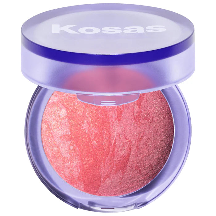 Kosas Blush is Life Baked Talc-Free Illuminating Dimensional Blush - Natural Glow for Cheeks & Face Makeup | Perfect for Daytime, Night Out & Special Occasions