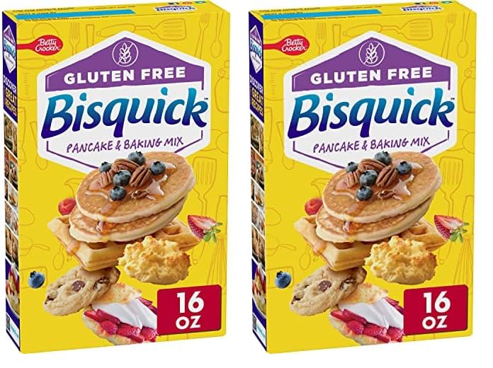 Betty Crocker Gluten Free Bisquick Pancake & Waffle Baking Mix - 16oz (2-Pack) | Easy Breakfast, Brunch & Dessert Recipes