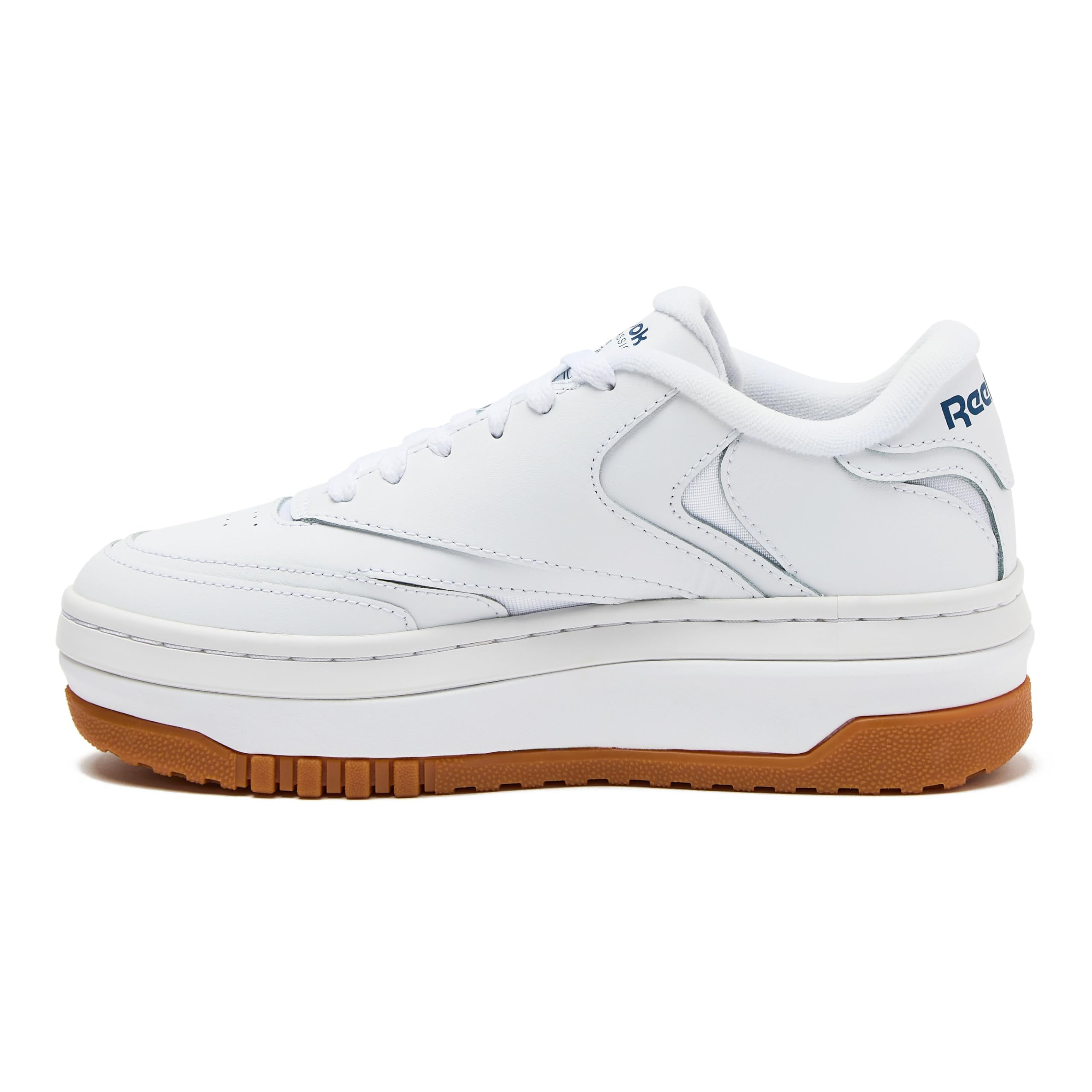 Reebok Women's Club C Extra Platform Sneakers - Comfortable Retro White Leather Shoes for Casual Wear, Walking & Street Style Fashion