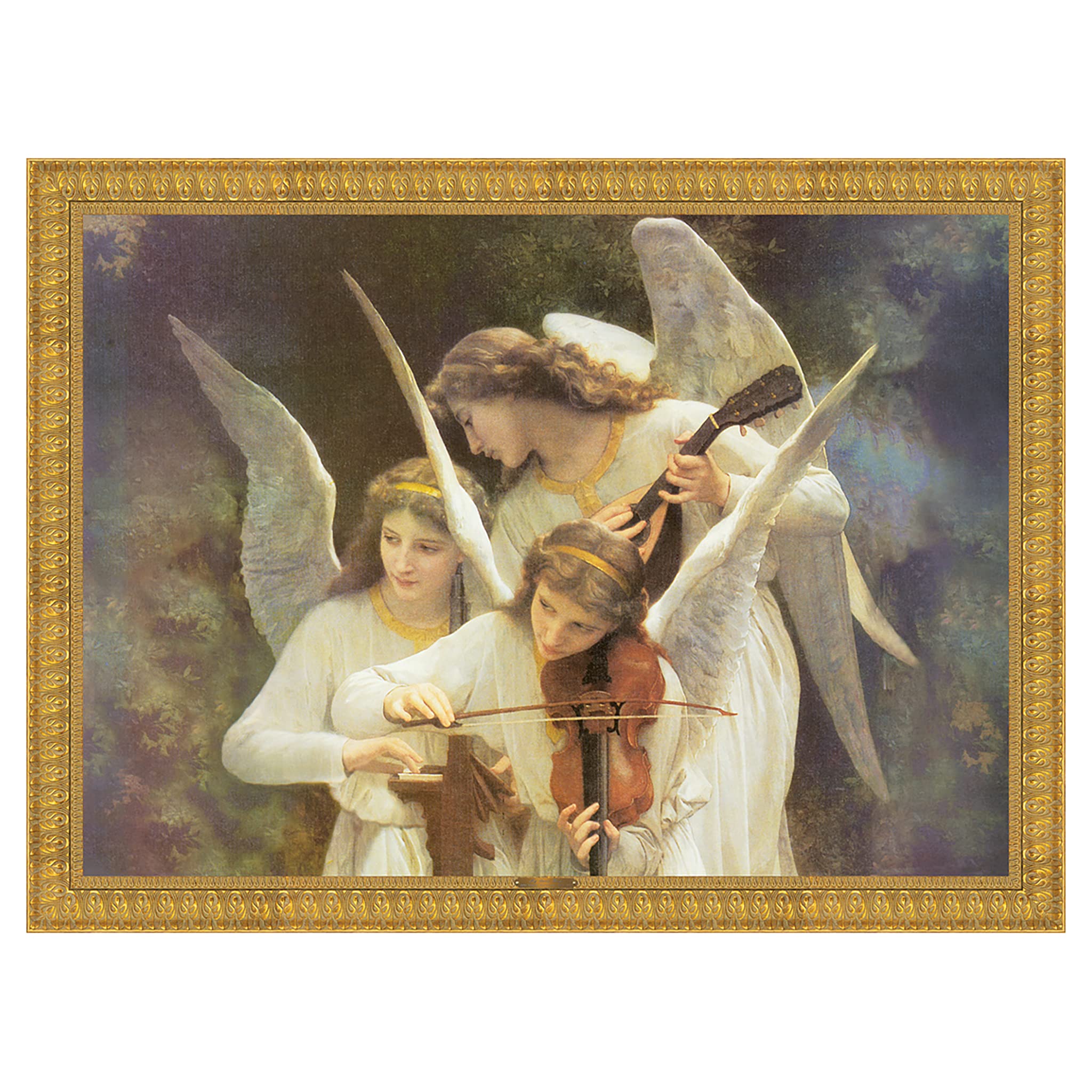 Design Toscano Song of the Angels Classic Art Reproduction - Medium Size Wall Decor for Living Room, Bedroom & Office