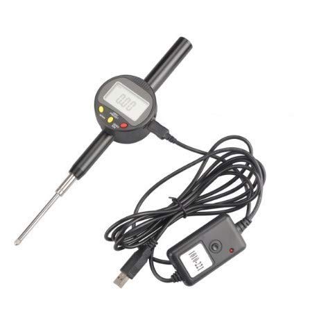 Precision Digital Dial Indicator 0-50.8mm with USB Cable & Software - 0.01mm/0.0005