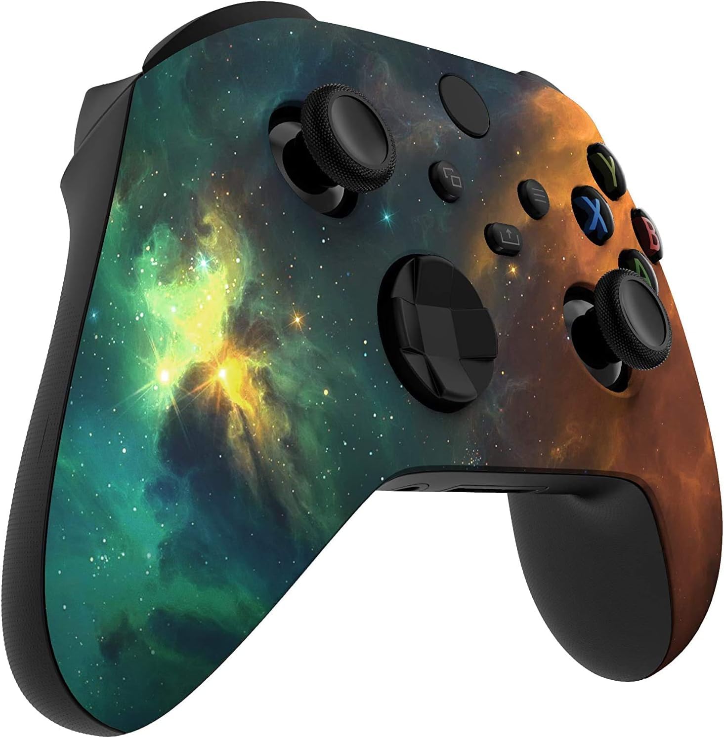 Premium Xbox Custom Gaming Controller - Ergonomic Soft Shell for Comfort Grip - Compatible with Microsoft Xbox Series X/S - Nebula Design - Perfect for Competitive Gaming & Long Play Sessions