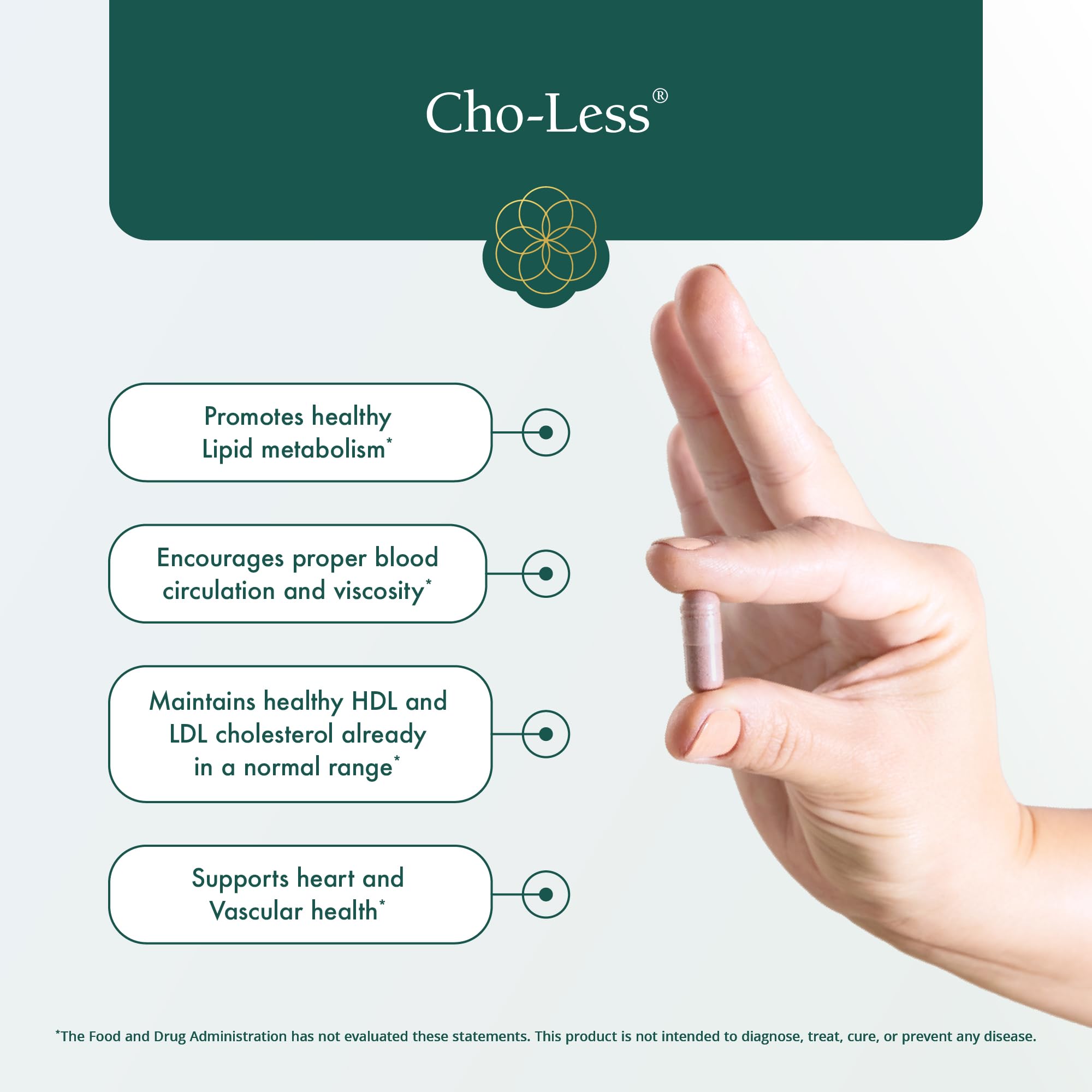 Natura Health Cho-Less Supplement with Niacin, Red Yeast Rice & Artichoke Extract - Supports Healthy Cholesterol Levels & Heart Health - 90 Capsules for Daily Cardiovascular Support | Ideal for Heart Wellness Routines & Lipid Management
