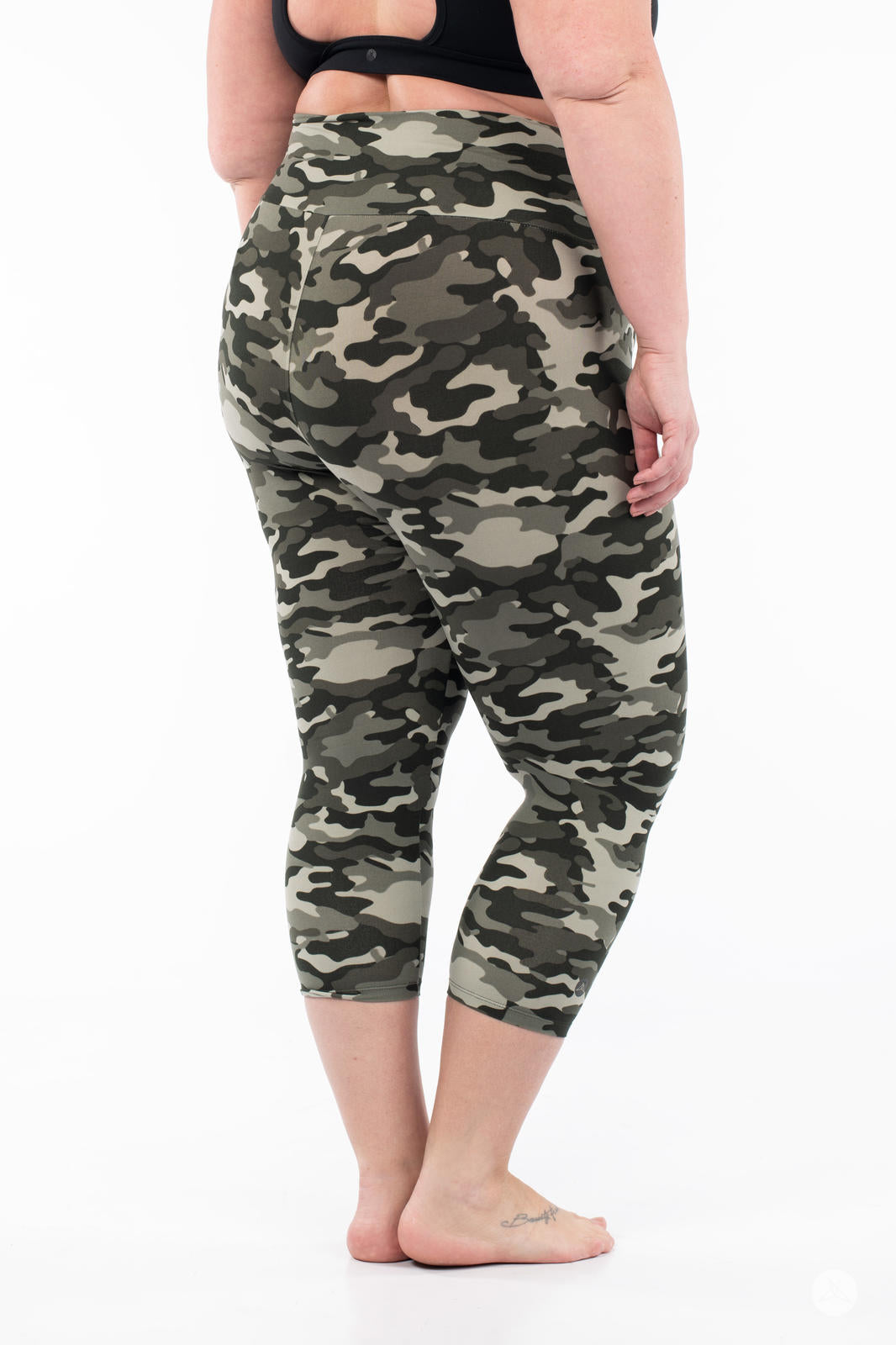 Stealth Mode High Waisted Crops - Women's Workout Leggings for Yoga, Running & Gym | Comfortable & Breathable Activewear