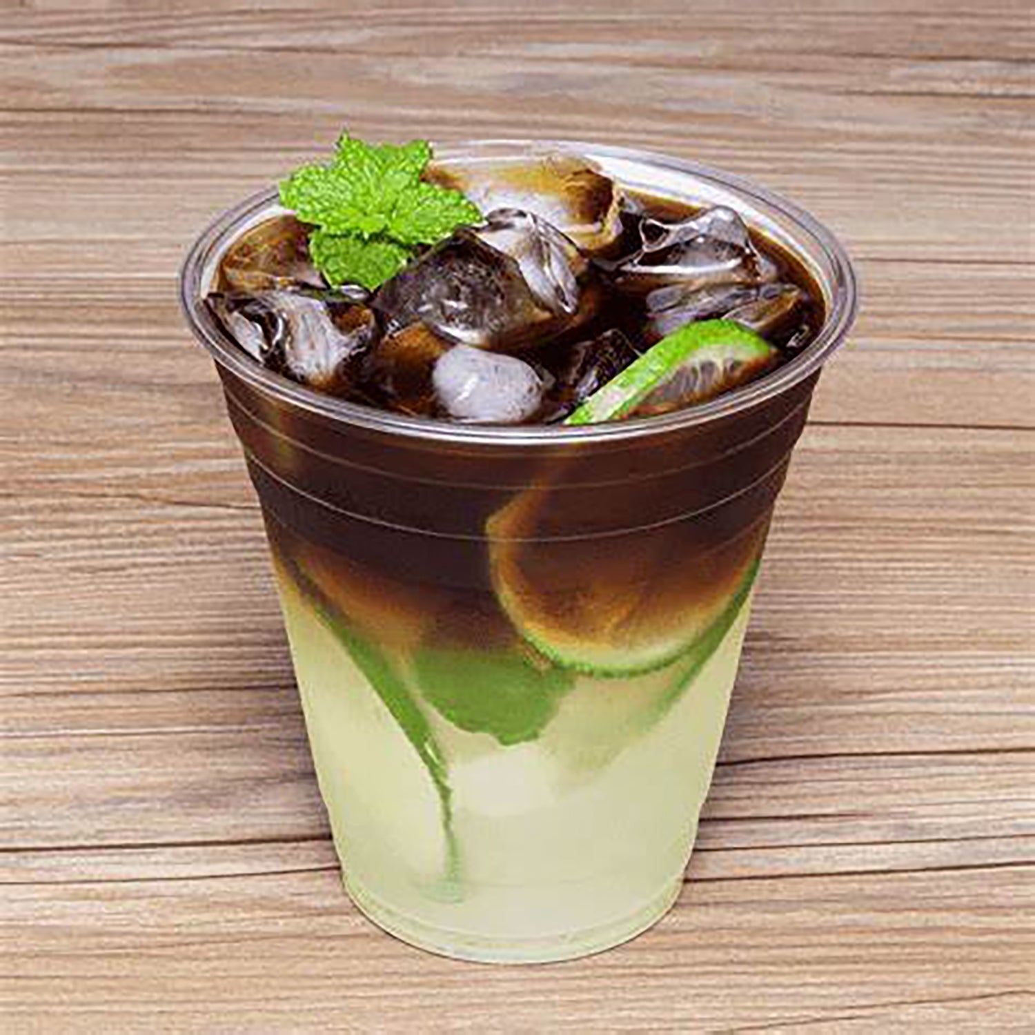 12 oz Clear PET Plastic Cups - 50 Count Bulk Pack | Perfect for Parties, Picnics, and Office Events