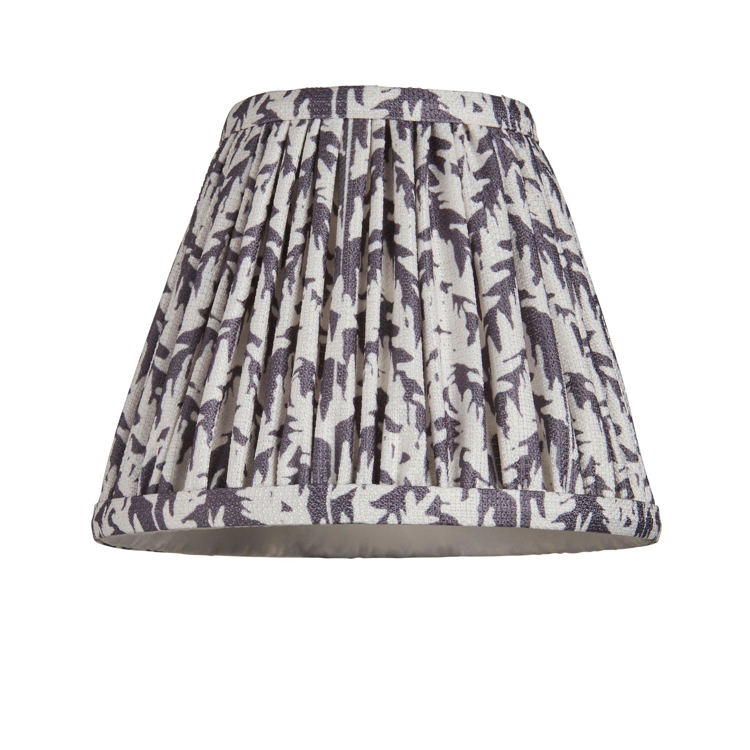 Chester Brass Wall Light with Pearl Grey Leaf 16cm Shade - Elegant Vintage Sconce for Bedroom, Hallway & Living Room Lighting