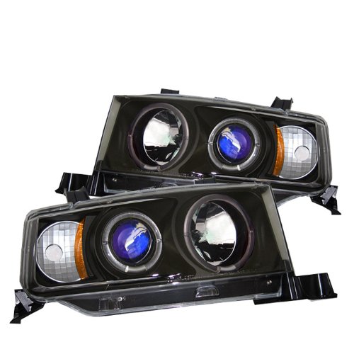 xtune XB Projector Headlights - LED Halo Black Housing with Clear Lens for Cars, Trucks & SUVs - High-Performance Lighting Upgrade for Night Driving & Off-Road Adventures