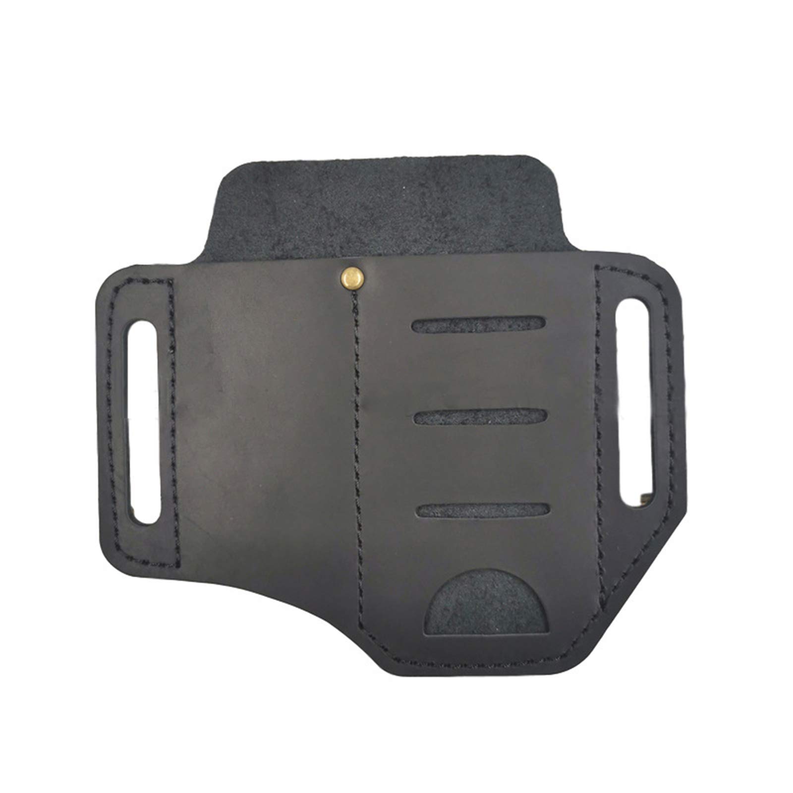 VALINK Handmade Leather EDC Sheath for Knives, Flashlights & Multitools - Durable Belt Holster Organizer for Outdoor, Camping & Everyday Carry (EDC)
