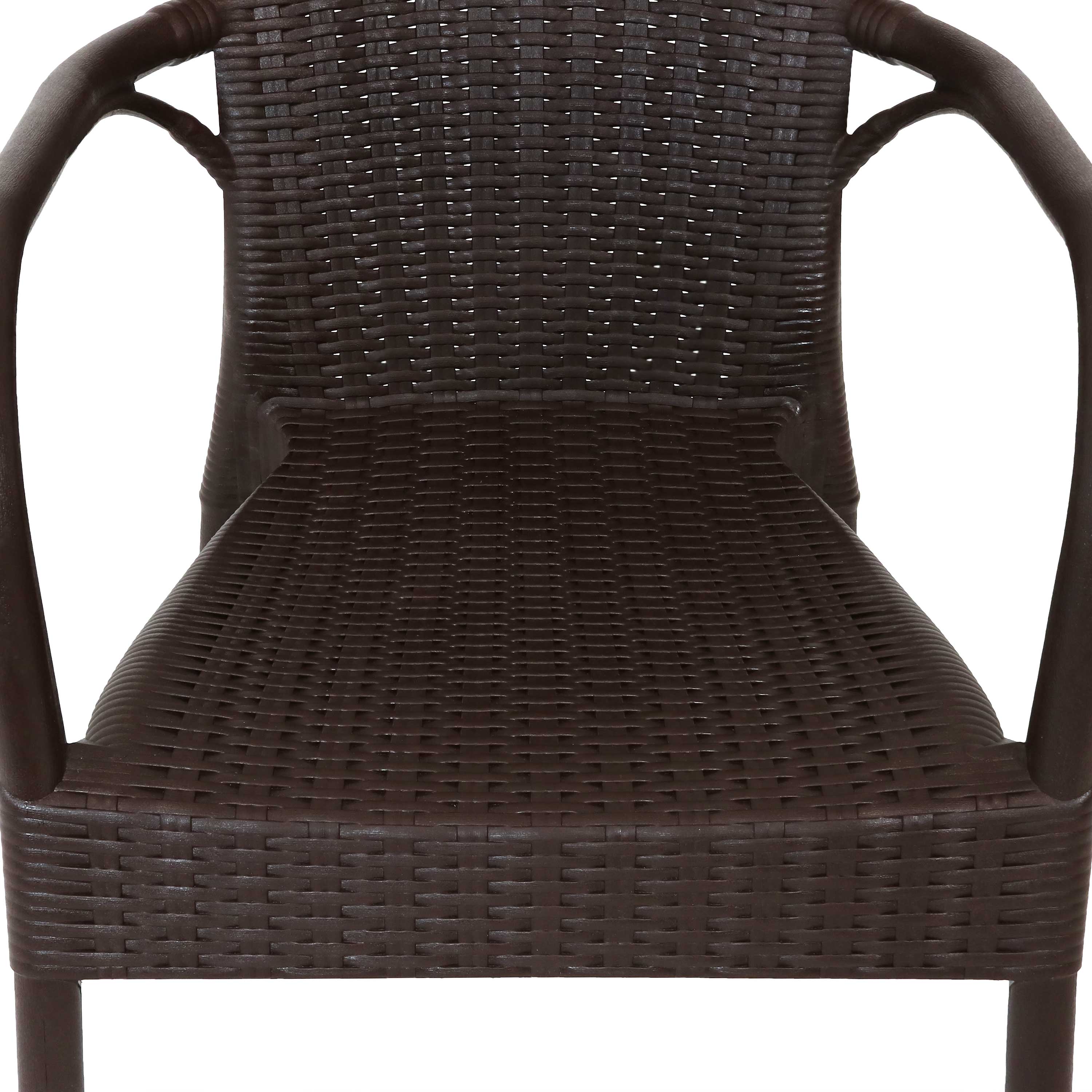 Sunnydaze Segesta All-Weather Plastic Patio Dining Chair - Outdoor Garden, Poolside, Deck, and Backyard Furniture for Relaxing and Entertaining