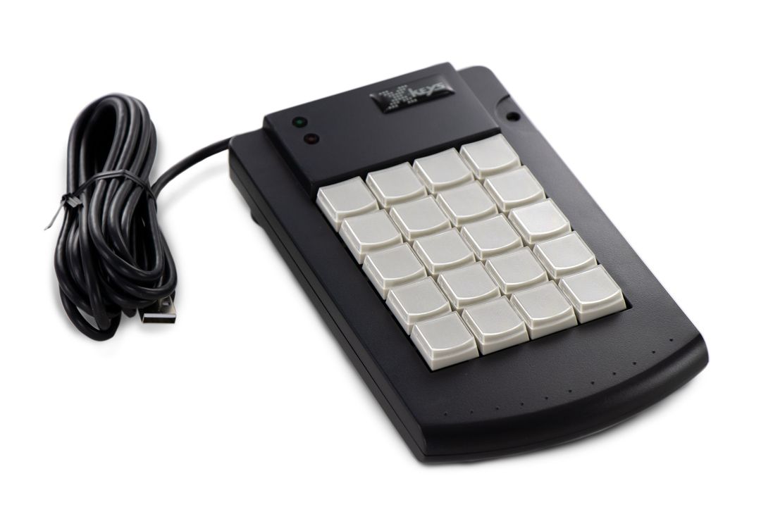 X Keys XD 02 PS2 B Desktop Mechanical Keypad - Programmable Macro Keyboard for Gaming & Office Work (Perfect for PC, PS2, CAD Design & Video Editing)