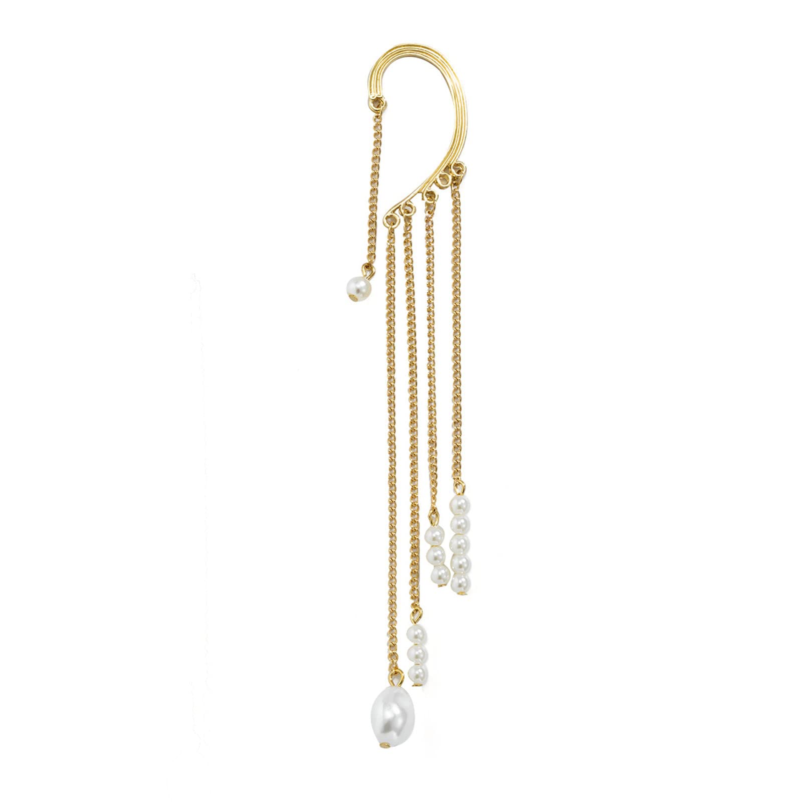 Valentine's Day Gifts for Women - Elegant Tassel Imitation Pearl Layered Earrings, Fashion Jewelry for Girlfriend, Wife, Mom (Gold) | Perfect for Date Night, Anniversary, Birthday & Special Occasions