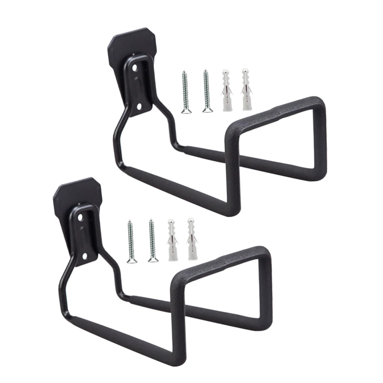 Heavy Duty Garage Tool Organizer & Extension Cord Holder - 2 Pack Wall Mount Ladder Hooks for Garage Storage - Durable Iron Material - Perfect for Workshop, Garage & Home Organization