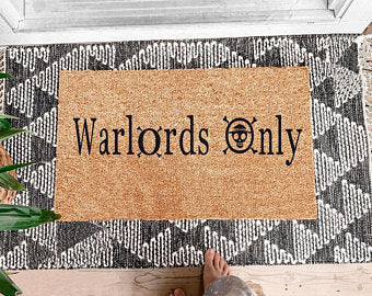 Warlords Only Coir Doormat - Natural Coconut Fiber Welcome Mat for Home & Office Entrance - Durable, Eco-Friendly Floor Mat for High Traffic Areas