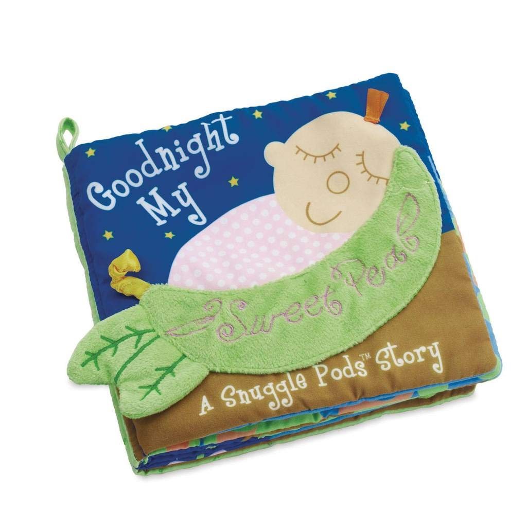 Manhattan Toy Snuggle Pods - Goodnight My Sweet Pea Interactive Baby Book | Soft Plush Toy & Storybook for Toddlers | Perfect Bedtime Story Gift for Newborns & Infants