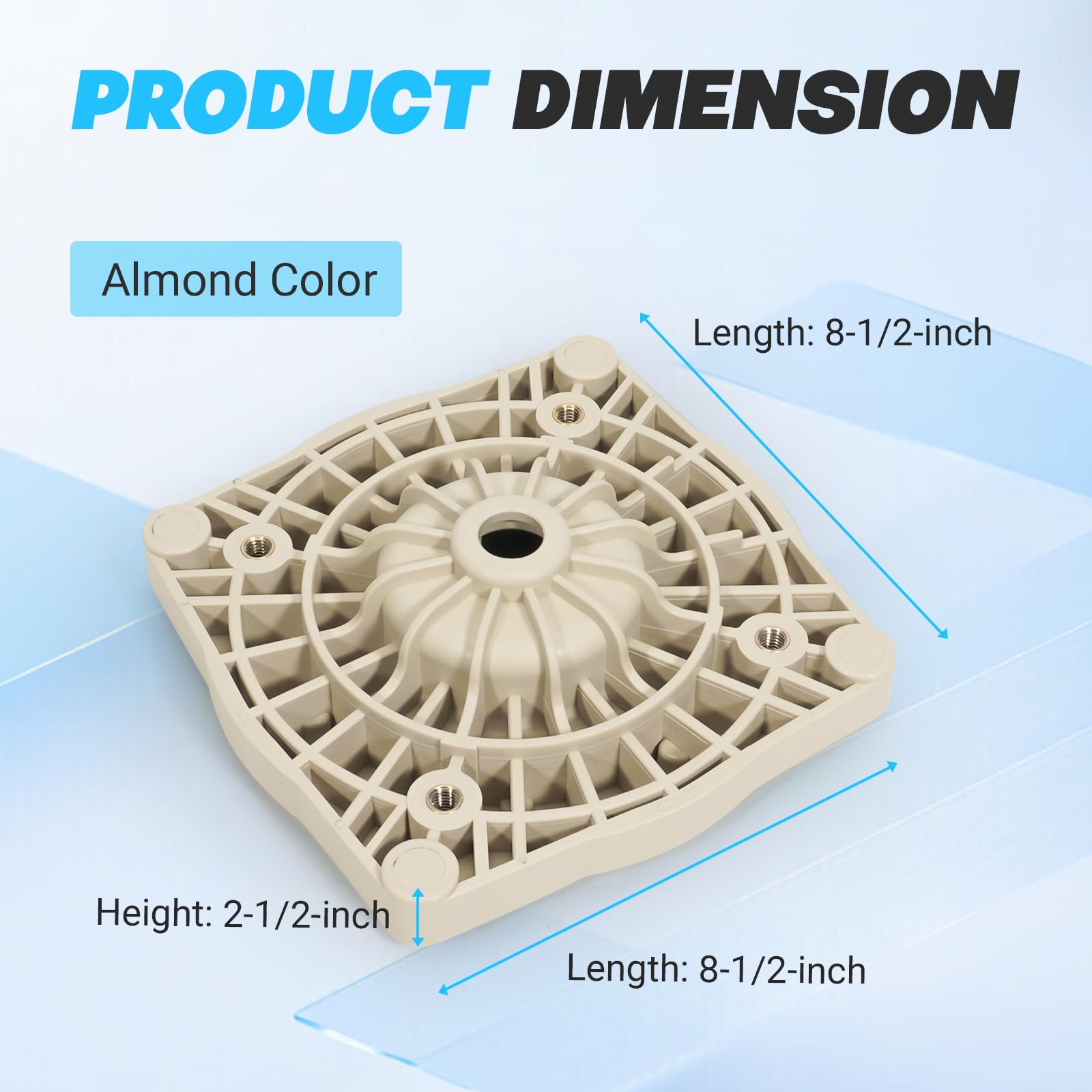 Pentair SuperFlo Inground Pool Pump Almond Seal Plate 356012 Replacement - Compatible with Pentair Pinnacle High Flow & Sta-Rite Supermax Pumps - PAC-101-6012 - Perfect for Pool Maintenance & Pump Repair
