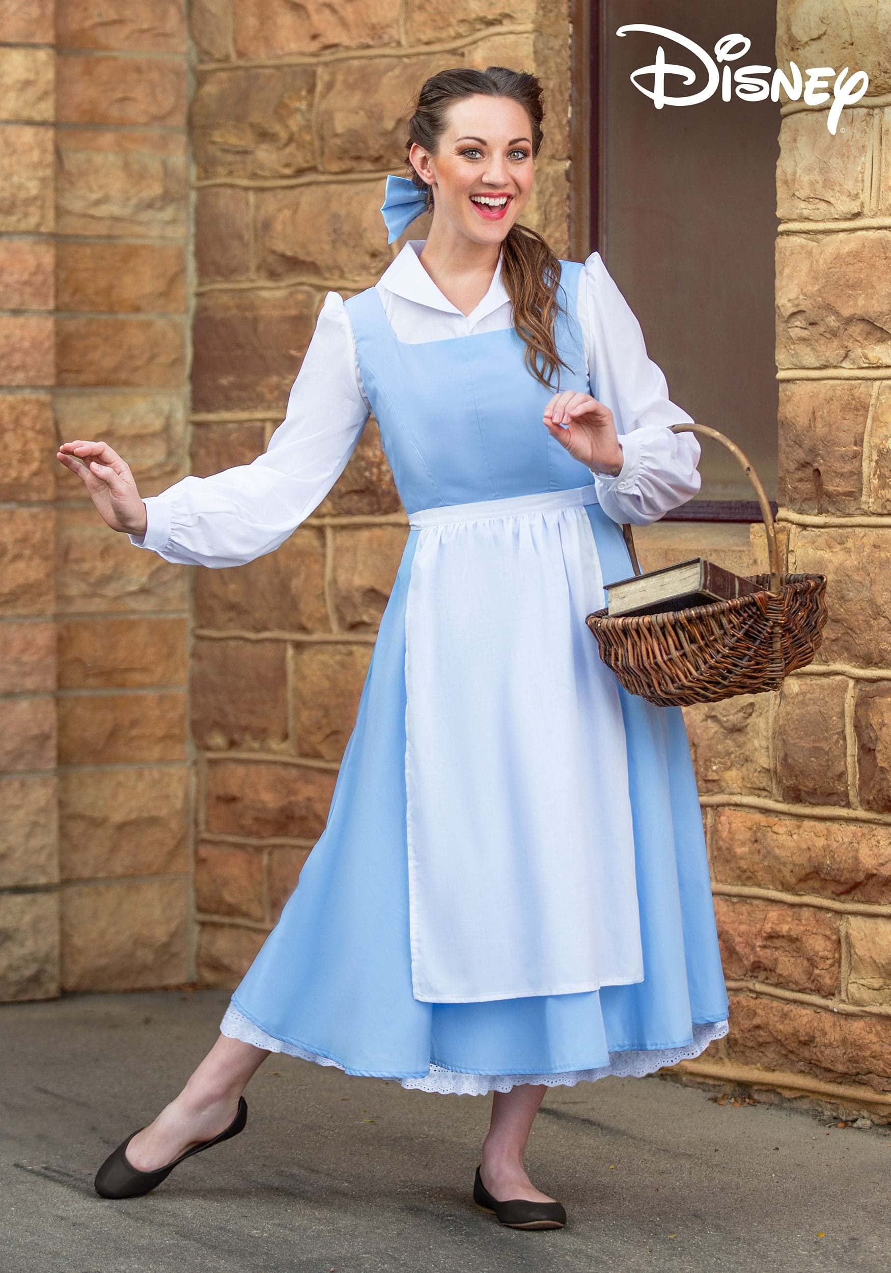 Women's Beauty and the Beast Belle Blue Dress Costume - Disney Princess Cosplay Outfit for Halloween, Cosplay Parties & Theme Events